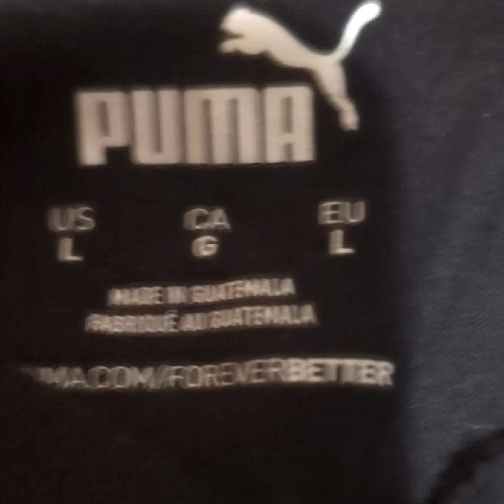 PUMA Men's Black Tee with Red Logo - Picture 2 of 4